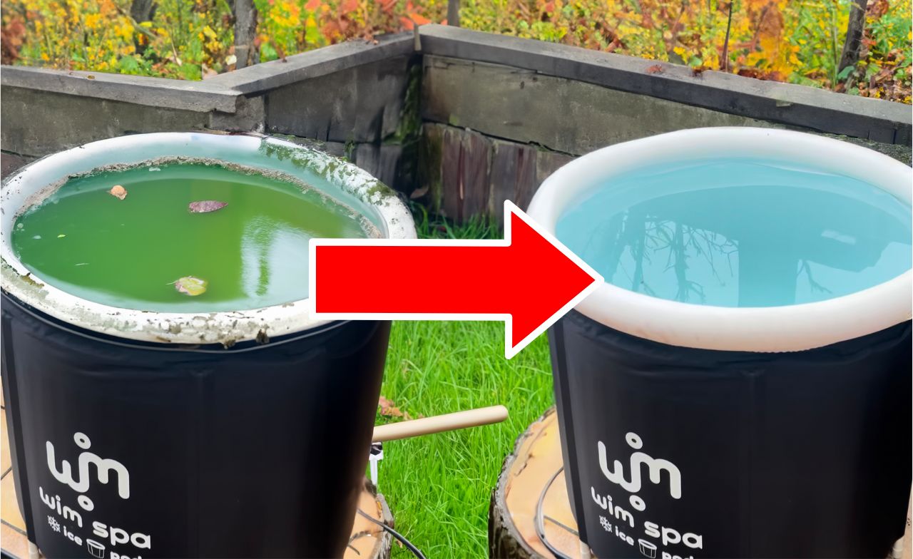 filter ice bath epsom salt water cleaner ice bath cold plunge eisfass eisbad 80cm